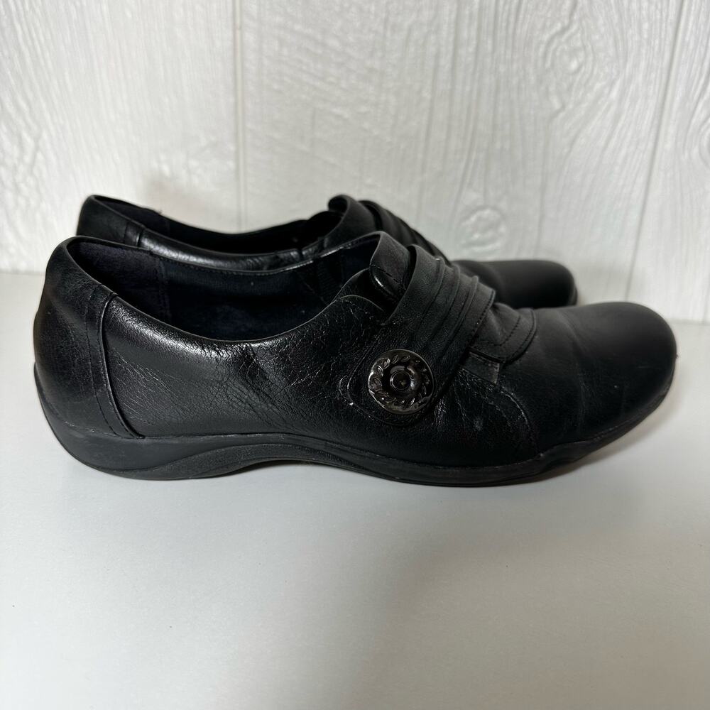 Clarks Artisan Kessa Alcove Black Size 6 M Leather Comfort Shoes - Picture 4 of 6